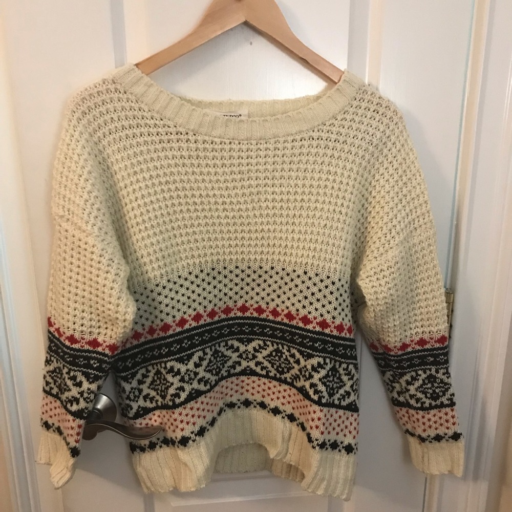Farisle patterned Christmas sweater